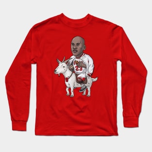 BASKETBALLART - JORDAN GOAT THREEPEET Long Sleeve T-Shirt